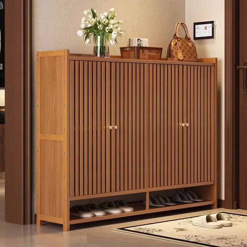 Durable Decor Shoe Cabinet Wooden Accessories Corner Compartment Shoe Rack Corridor Hidden Zapateras Organizadores Furniture