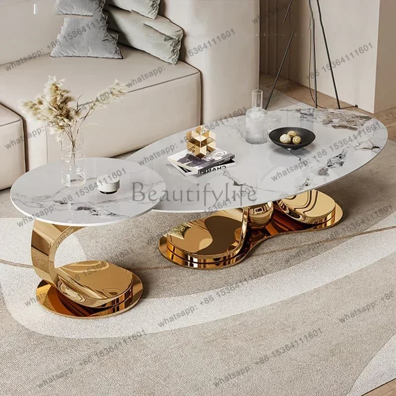 LD Writing Moving   Unique Standing Organizer Living Room Modern Coffee Table Luxury Couchtisch Lounge Suite Furniture