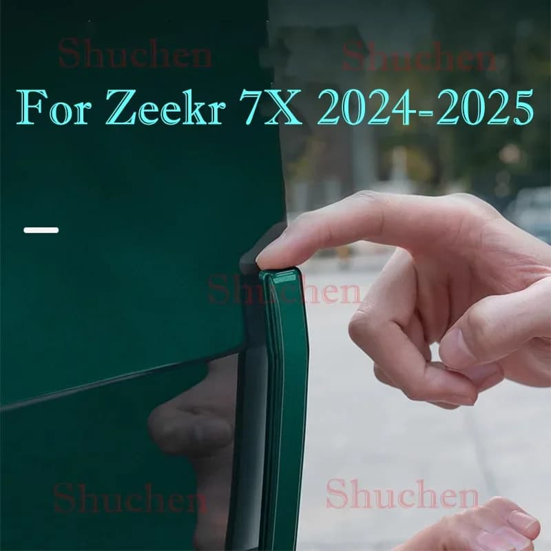 Car Door Bumper Strip for Zeekr 7X 2024-2025 Car Door Side Anti-scratch Border Anti-collision ABS Trim Exterior Accessories