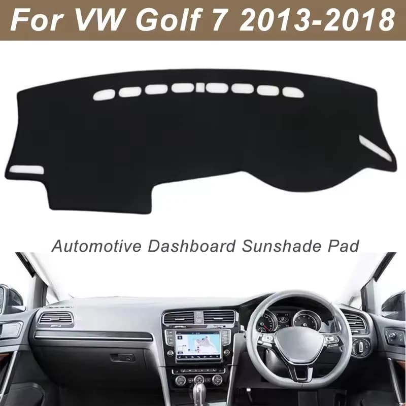 Dashboard Cover Dash Mat For Volkswagen Golf 7 2013-2018 Anti-Glare Non-Slip Sun Shade Interior Protector