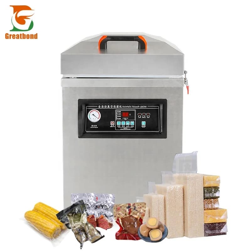 Dz-430 Most Popular Multi-Function Food Bag Beef Durian Sealer Double Sealed Keep Fresh Stainless Steel Vacuum Packaging Machine