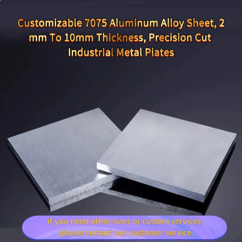 Customizable 7075 Aluminum Alloy Sheet, 2mm To 10mm Thickness, Precision Cut Industrial Metal Plates