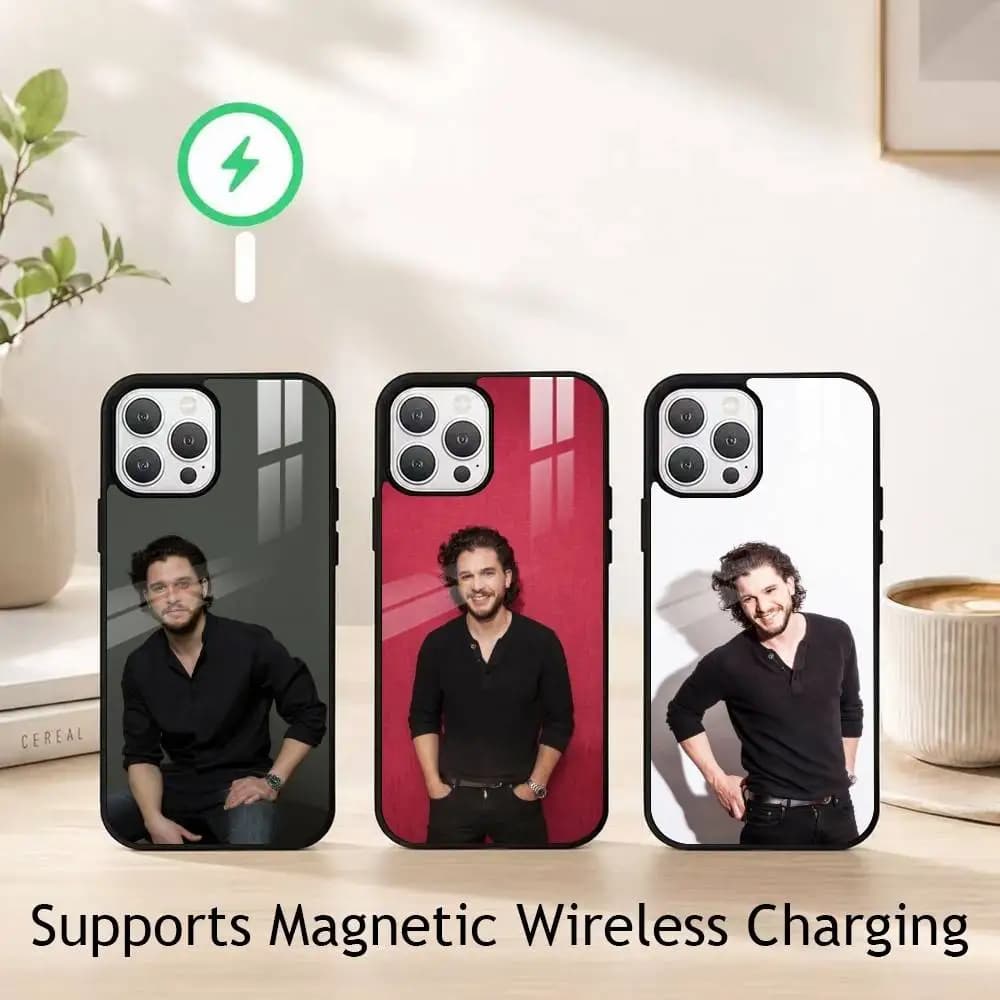 Kit H-Harington Actor gift Phone Case For iPhone18,17,16,15,14,13,12,11 Plus,Pro Supports Magnetic Wireless Charging