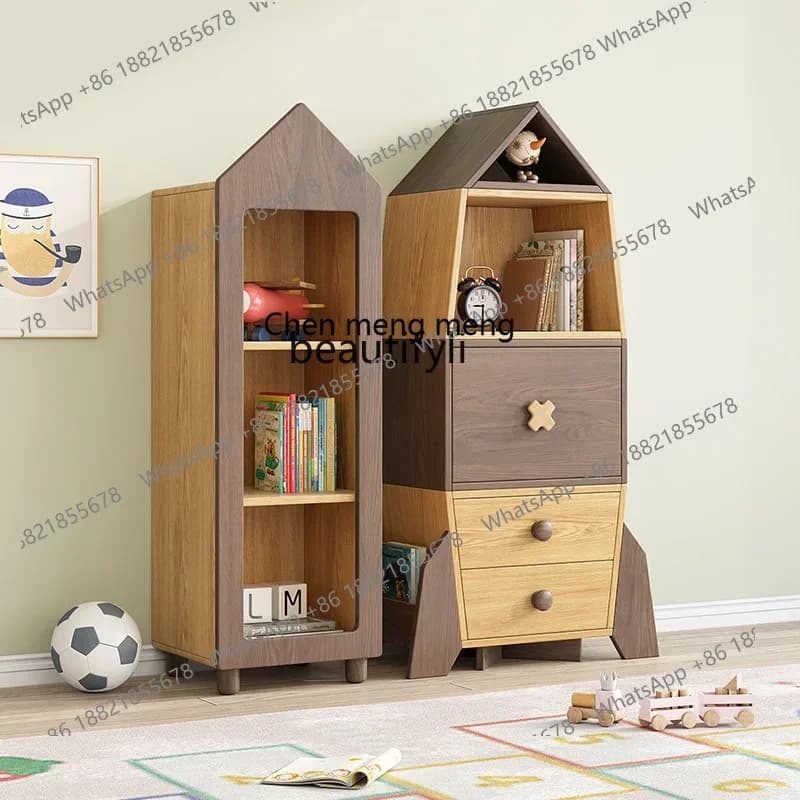 cn8350 LHY zqChildren's Bookcase Combined Bookcase Furniture Bedroom Environmental Protection Baby Storage Rack Children's Fun P