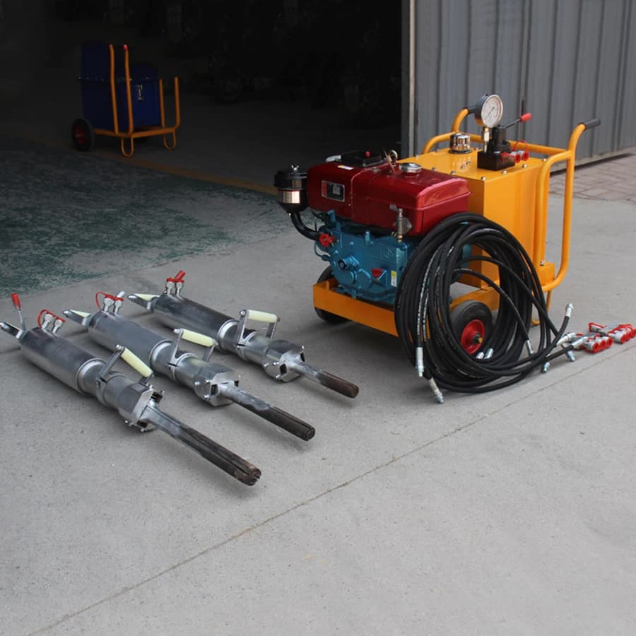 Nonexplosive Quarry Equipment Hydraulic Rock Splitter Marble Granite Breaking Tools