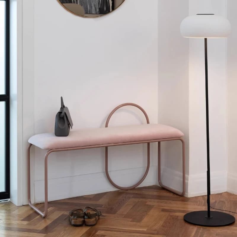 Light Luxury Entryway Bench Modern Shoe Storage Stool Upholstered Long Ottoman for Bedroom Fashion Sofa Bench with Velvet Fabric
