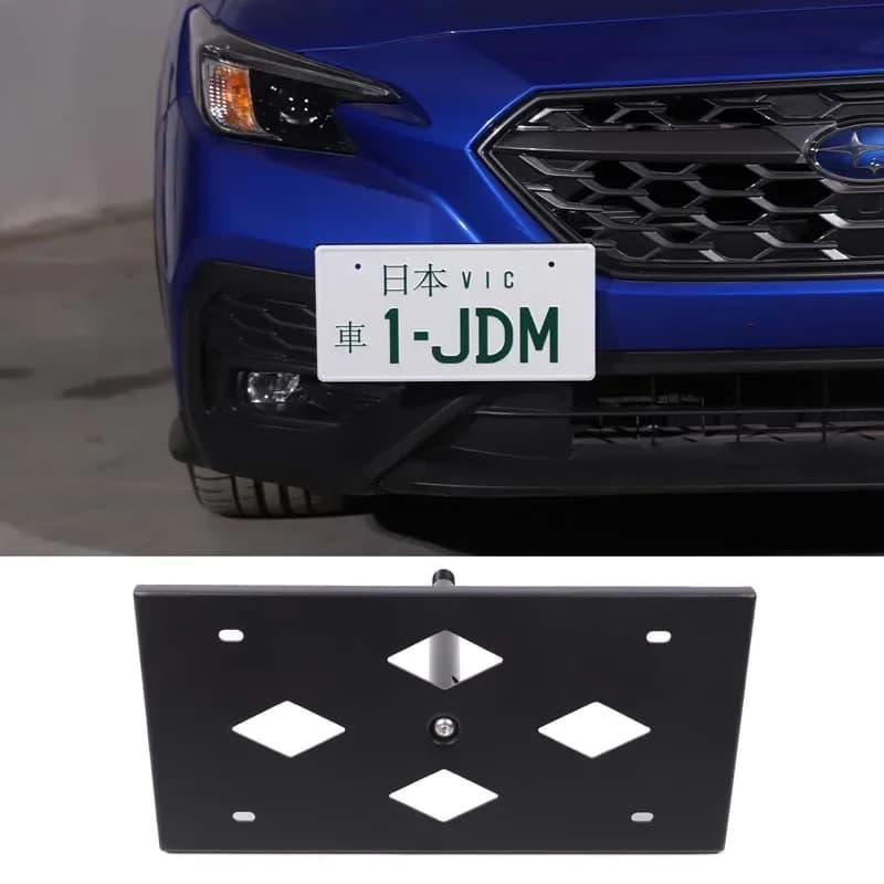 For Subaru WRX 2022+ Subaru Forester 2019-2024 Aluminum alloy Car Front Bumper License Plate Rack Accessories (Japanese Version)