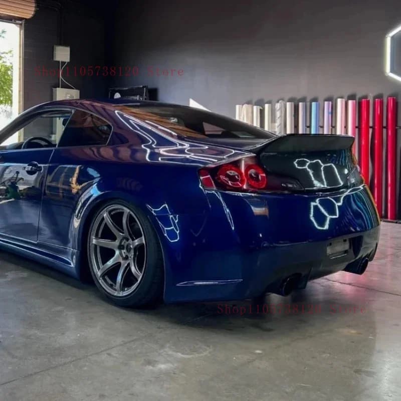 High Quality Wet Carbon Fiber V CLS Style Two-Door Rear Trunk Cover G