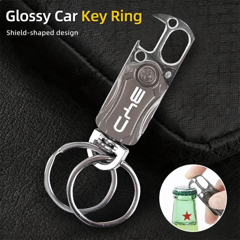 Zinc Alloy Car Key Ring Bottle Opener Interior Accessories For BYD M6 G3 G5 T3 F3 I3 F0 F6 S6 S8 E5 E6 G6 L3 S8 Tang Song