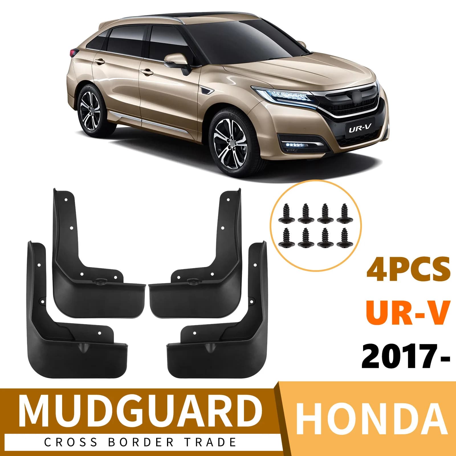 For Honda URV 2017-2025 car fender tiles front and rear tires UR-V car supplies mud flaps fender flares