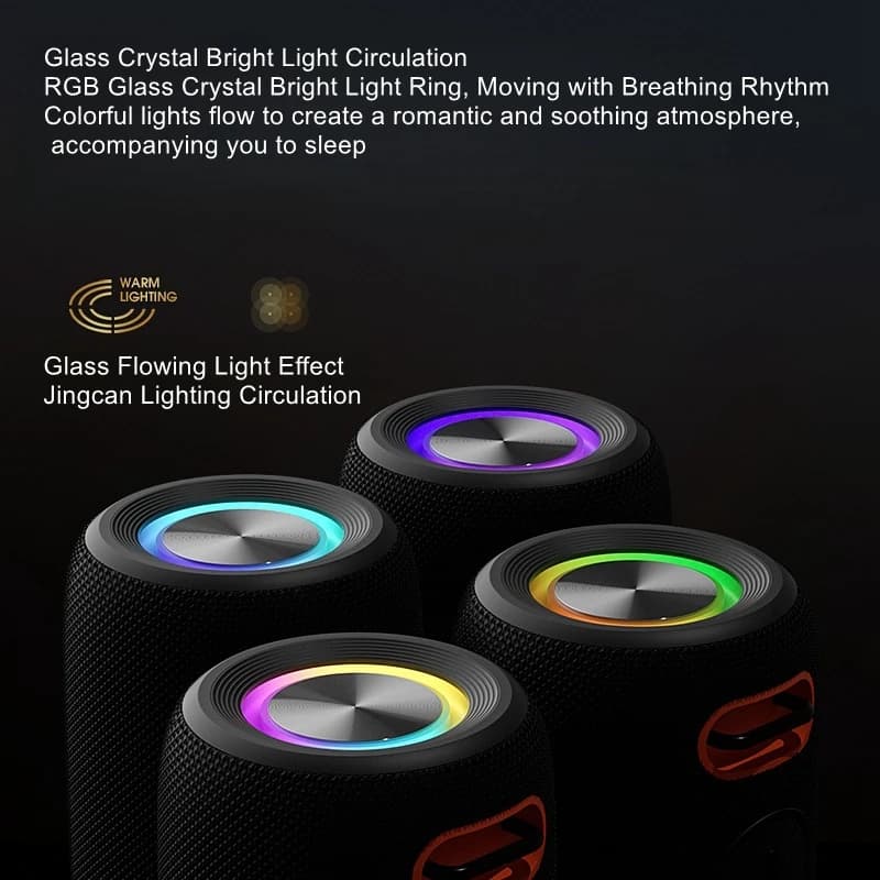 Bluetooth speaker outdoor portable 30W high volume and high sound quality speaker IPX6 waterproof rhythmic color light