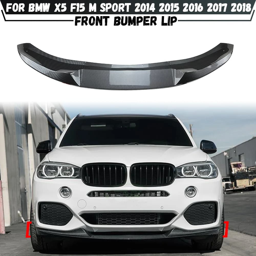 For BMW X5 F15 M Sport 2014 2015 2016 2017 2018 Car Front Bumper Lip Spoiler Diffuser Splitters Cover Guard Trim