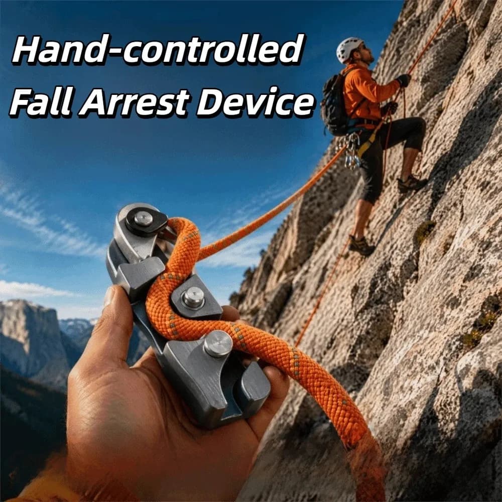 Slow Descent Descender Manual Stopper High Altitude Operation Descending Device Opening And Closing Hand Control Fall Arrester