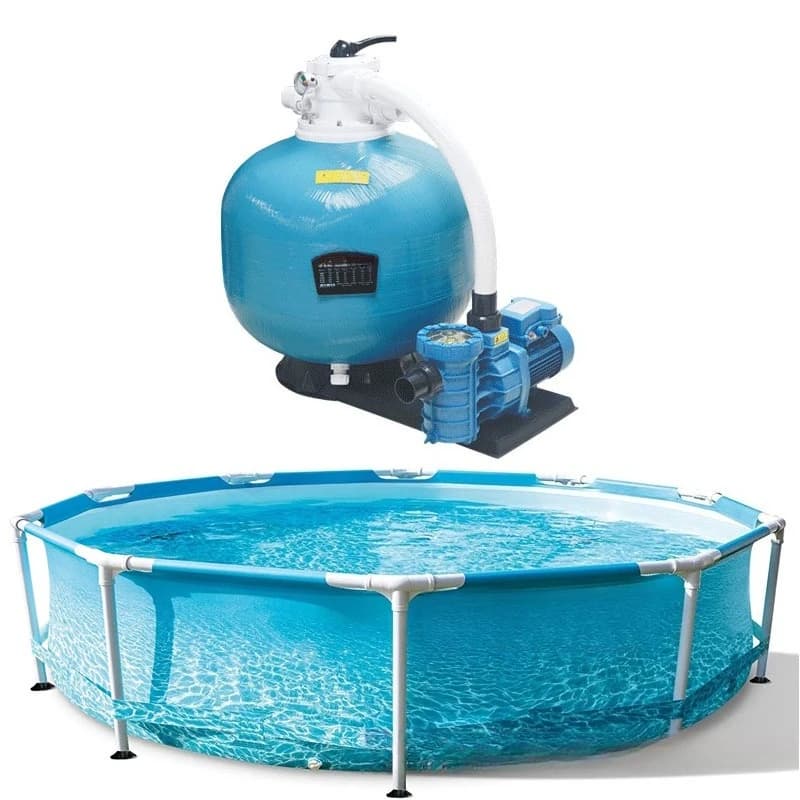 Bracket pool circulating pool filter QSF system sand tank with pump frame pool filter
