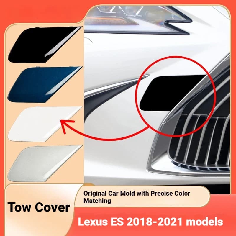 For 18-21 Lexus ES200ES300 Trailer Cover Bumper Tow Hook Tow Rope Cover Tow Cover