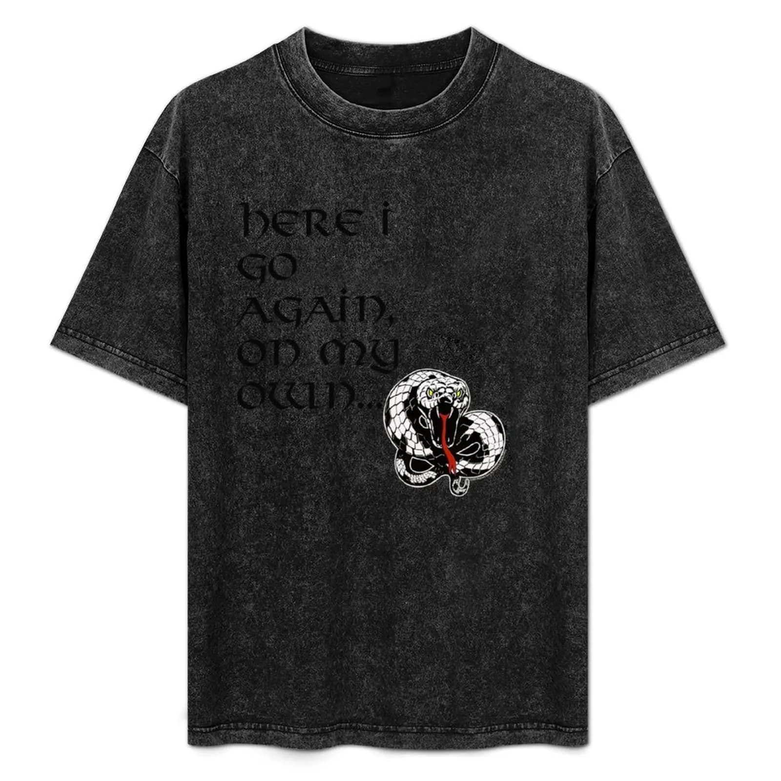 Whitesnake Here I Go Again.. T-Shirt Basic Daily Outfit Short Sleeve Tee