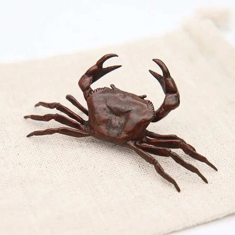 Copper Solid Crab Simulation Animal Model Exquisite Classic Tea Favor Ornaments