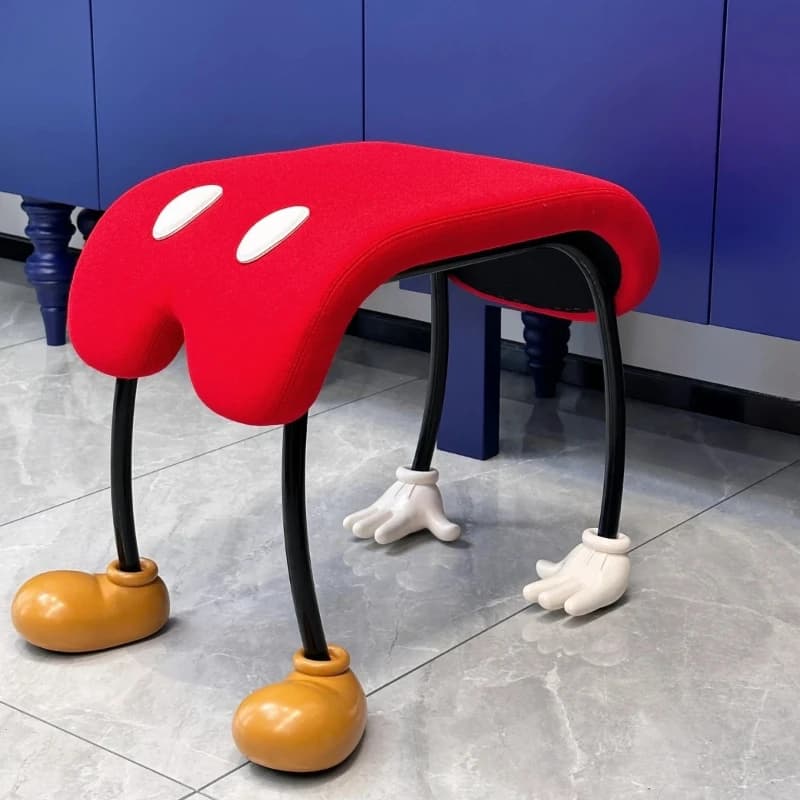 Lower waist household fun shoe changing creative low living room decoration ornament seat design sense