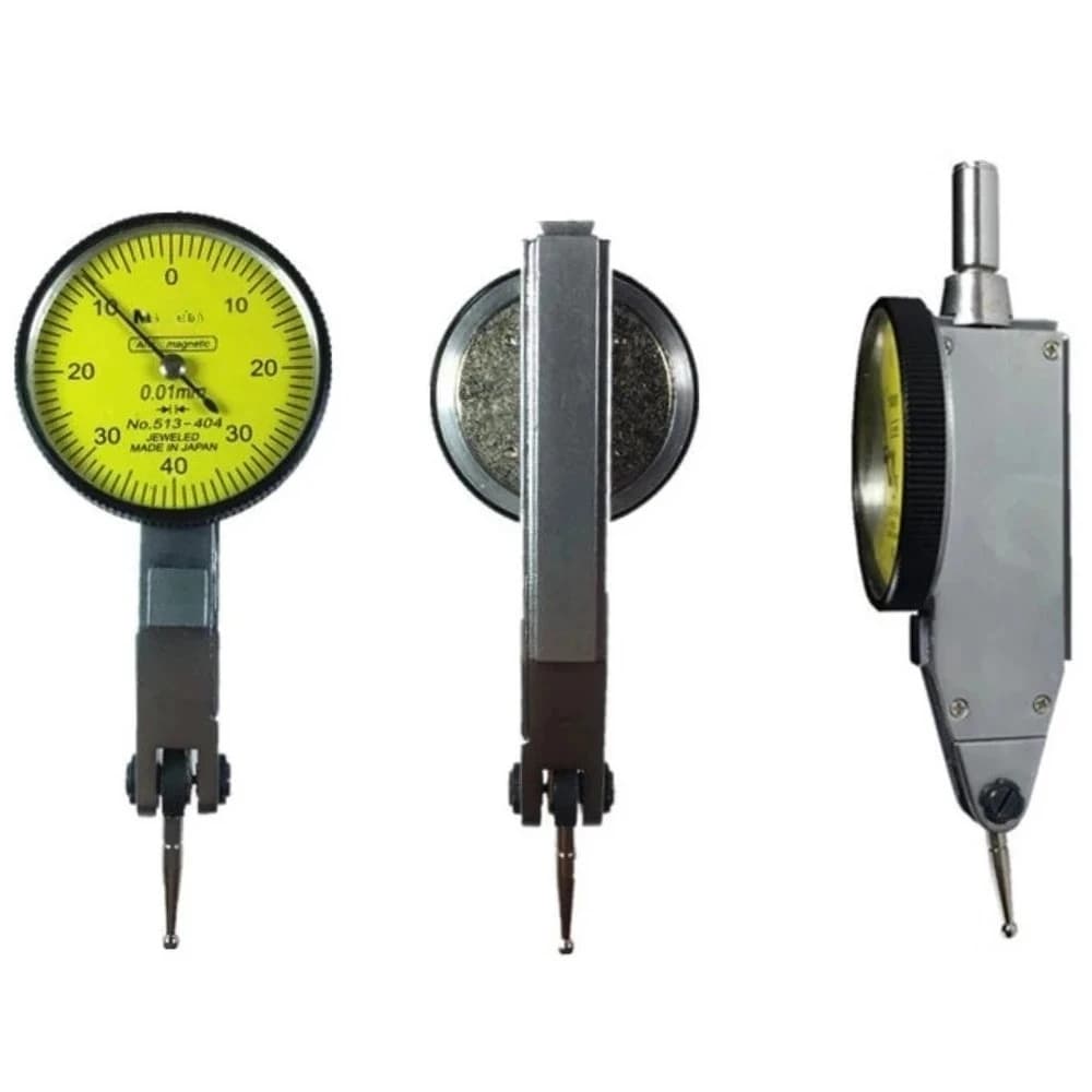 No.513-404 Dial Indicator  Analog Lever Dial Gauge Stable Accuracy 0.01 Range 0-0.8mm Diameter 32mm Measuring Tools