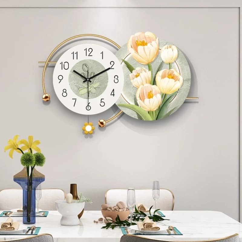 2025 New Model Creativity Wall Clock Restaurant LED Digital Clock Mural Corridor Luxury Mute Quartz Clock Watch Home Decor Items