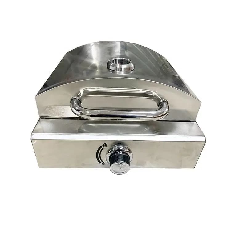 Pizza Oven  Commercial Bread Toaster Baking Machine Double Layer Propane Pizza Grill Maker Portable Outdoor Use