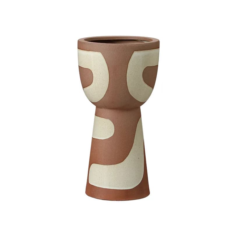 Modern wabi sabi mine clay kiln burning abstract ceramic vase exhibition hall entrance living room flower arrangement
