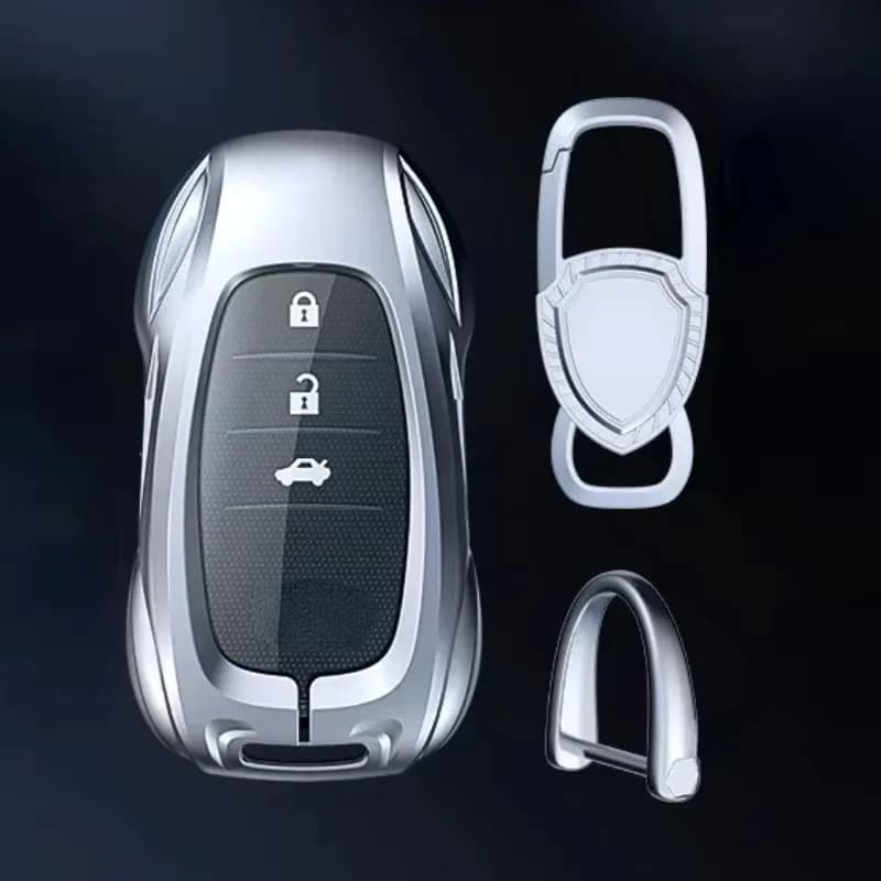 For Toyota Corolla Camry Willanda Rav4 Zinc Alloy Car Key Protection Shell Smart Remote Key Cover Interior Car Accessories