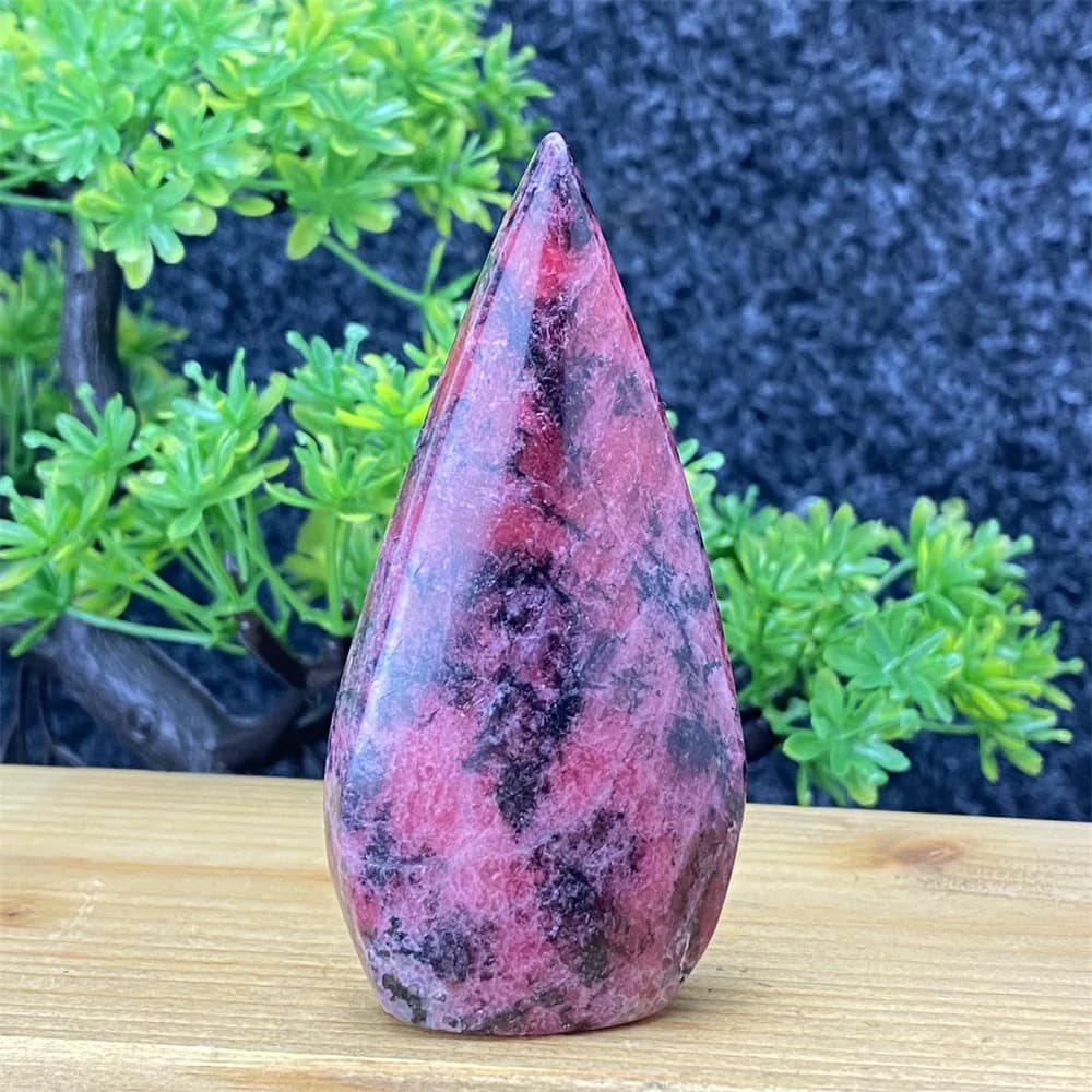 Natural Rare Red Rose Crystal Free Form Torch Jewelry Reiki Healing Spiritual Meditation Feng Shui Free Form Home Decor