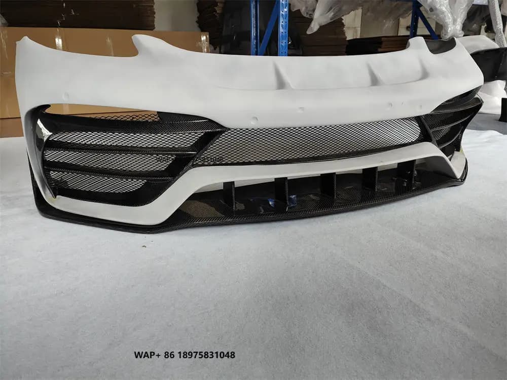 High Quality PD Style Carbon Fiber Body Kit for Porsche-Cayman 718 Includes Front Bumper with Resin Primer
