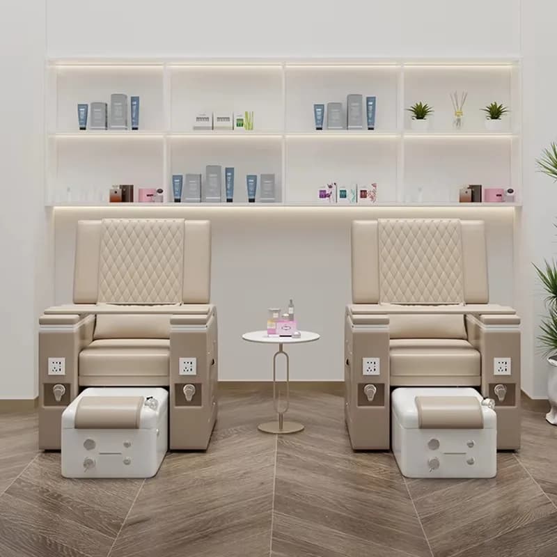 Electric Reclining Pedicure Chair Auto Full-Body Massage Surfing Function Manicure Chair Comfortable Foot Spa Treatment