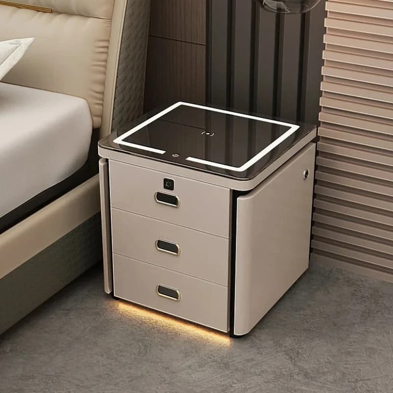 Living Room Modern Luxury Nightstands Light Unique Aesthetic Storage Bedroom Space Saving Drawers Szafka Nocna Bedroom Furniture