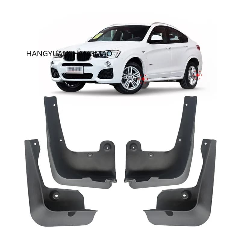 For BMW X4 F26 M Sport Mud Flaps Splash Guards For BMW X4 F26 M Sport Mudguards 4pcs 2014-2018(Not For BMW X4 Regular Edition）
