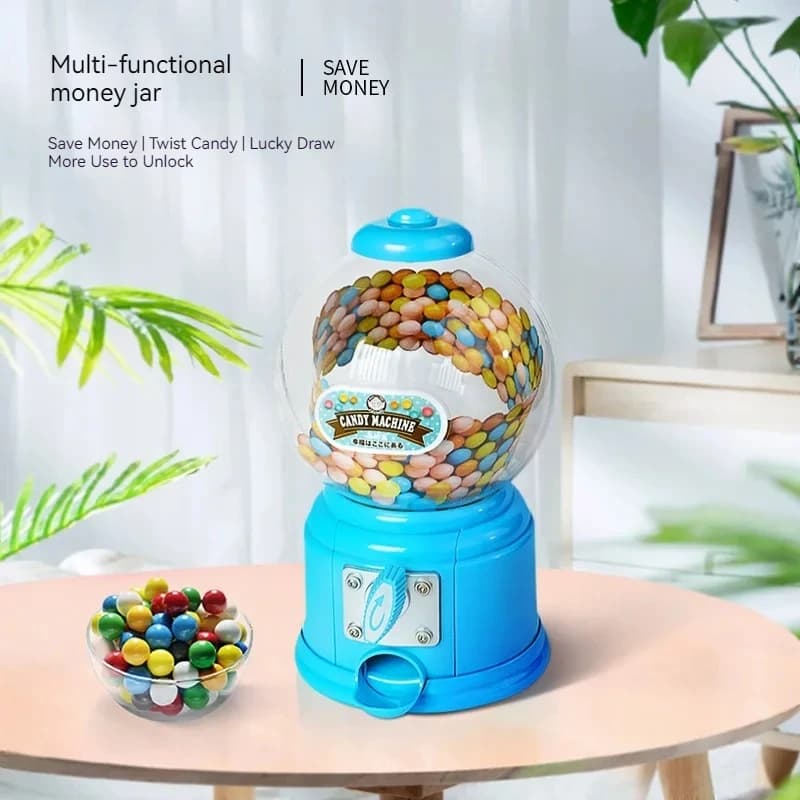 Cute Money Box Candy Machine Jar Kids Bubble Multifunctional Children Coin Toys Piggy Bank Home Decor Plastic Sweet Dispenser