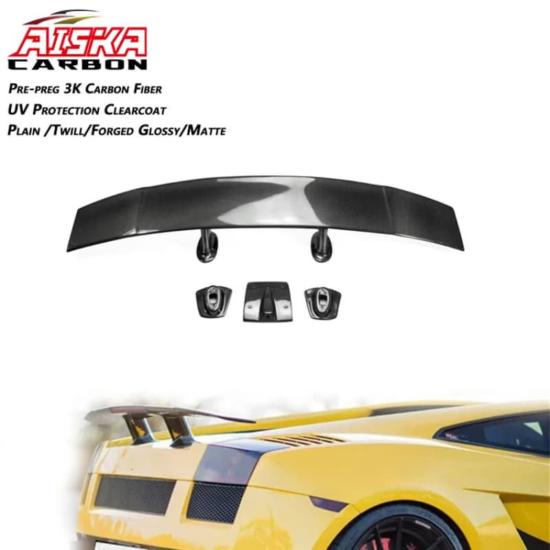 AISKA Carbon Fiber Superleggera Style Rear Spoiler Wing for  Galardo LB540 LB550 LB560 2009-2014
