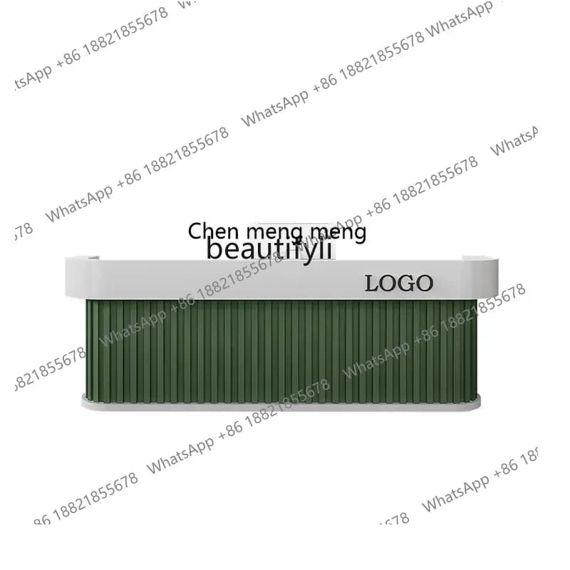 S7486 ss Retro Company Reception Desk Bar Beauty Shop Clothing Store Bar Cashier Counter