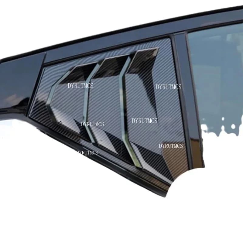 For Nissan Altima / Teana 2019 2020 20212023 Car Rear Louver Window Side Shutter Cover Trim Sticker  Vent Scoop ABS Carbon Fiber