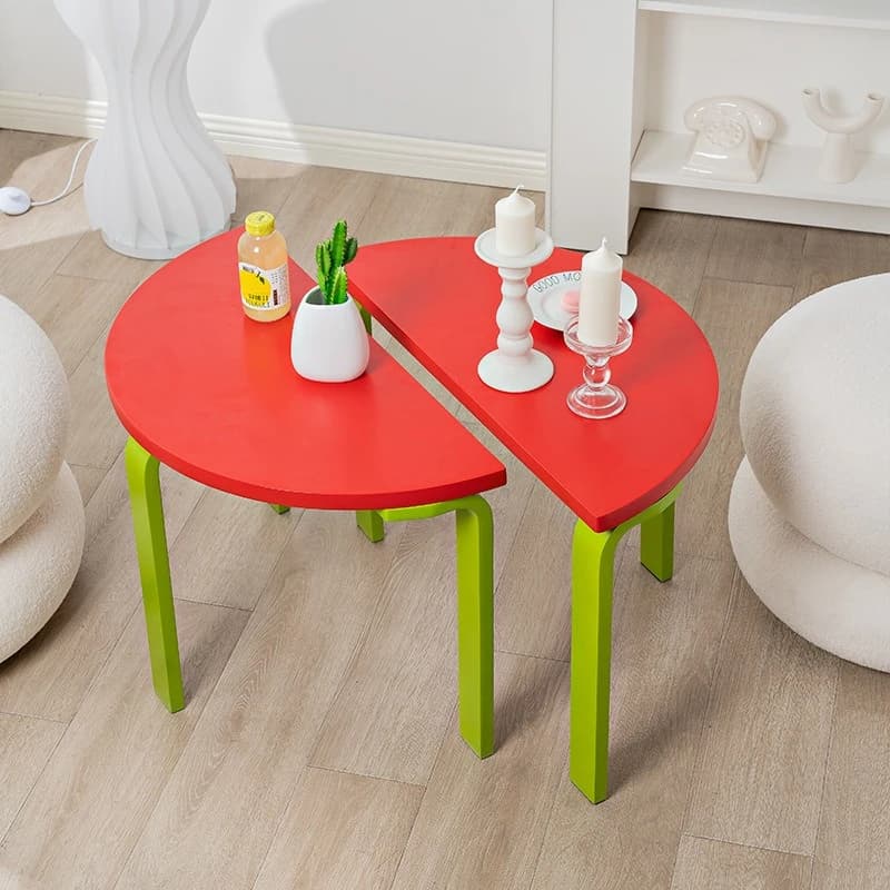 Living room round combination coffee table sofa edge round household splicing storage corner table