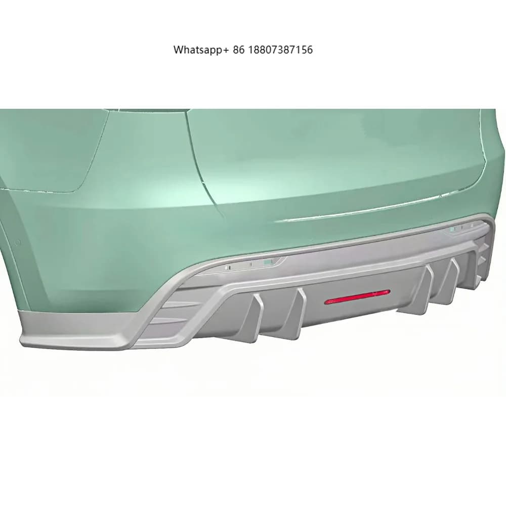 Body Parts Modified with AD Style Dry Carbon Fiber Rear Diffuser and Rear Lip Spoiler Suitable forTesla Model Y