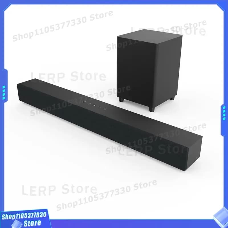 70W 2.1 Channel TV Speaker with DSP Remote Control Wireless Aux Input for Home Theater Gaming PC Audio System Soundbar