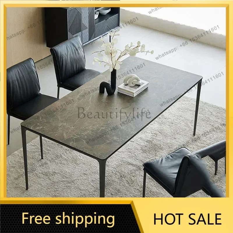 LJY Conference Console Dining Table Side Restaurant Study Extending Dining Table Living Room Makeup Mesas De Jantar Home Furnitu