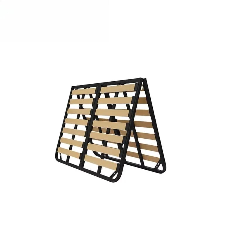 Foldable Design Wooden Slats Metal Single Double Full Queen Bed Frame Luxury, Various Folding Types