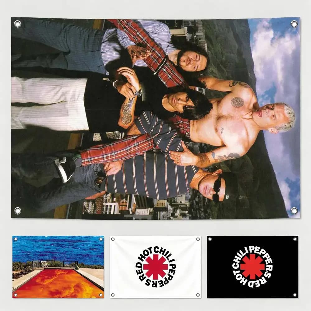 Rock Band Red Hot Chili Peppers-s Flags Wall Hanging Tapestry Outdoor Garage Room Decorative flag Background Blanket