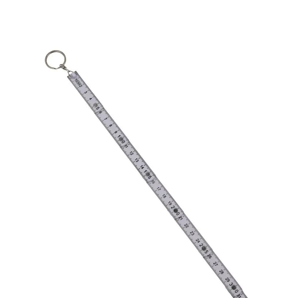 Durable Portable Key Finder Fold Ruler Tape Measure Carpenter Key Chains Measuring Tool Key Ring