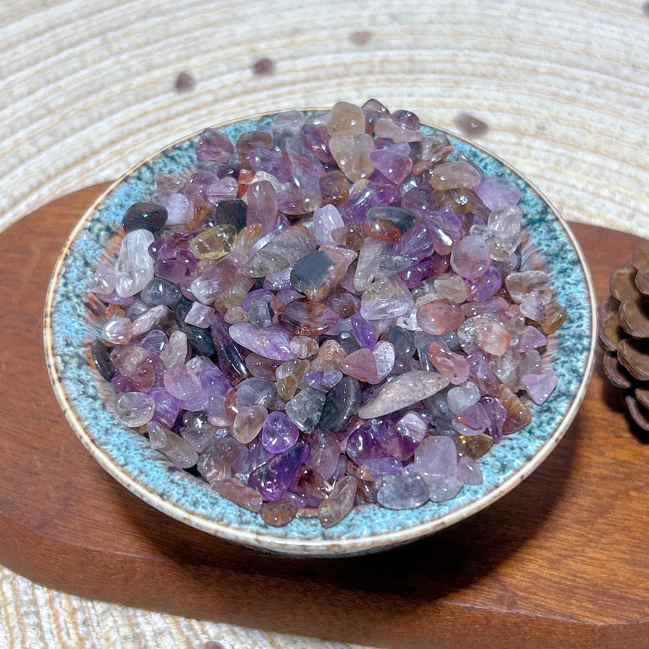 High Quality Natural Crystal Auralite 23 Chips Raw stone Healing Mineral Reiki Gemstone Home Decorations Room Decor Gift