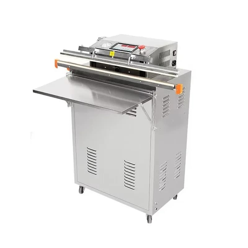 800 Face Lathe Stainless Steel Commercial Vertical Vacuum Sealer for Large Bags of Meat and Ready Meals