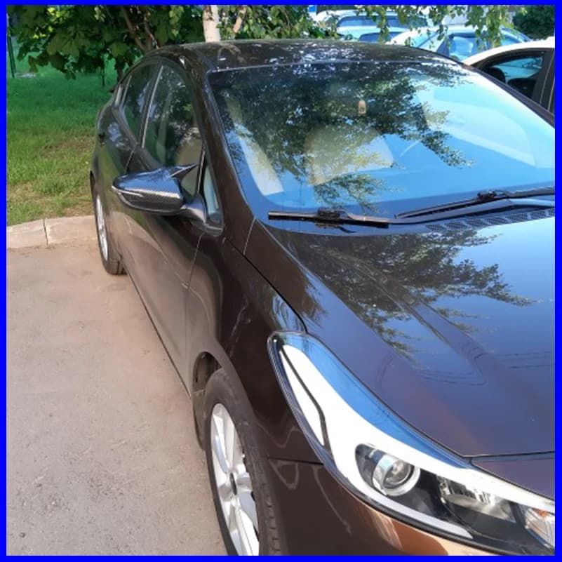 Car Styling For KIA Seed 2013-2017 Rearview Mirror Cover Trim With Horn Caps Decoration Auto Parts Accessories