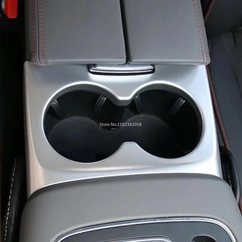 For Citroen C5 Aircross 2018 - 2022 Abs Carbon Car Interior Central Control Front Water Cup Drink Holder Panle 3D Accessories