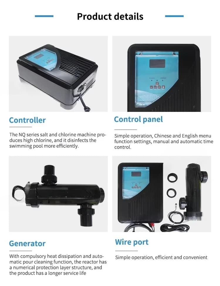 High Quality Swimming Pool Electrolytic Salt Chlorinator System Machine Water Treatment Pool Care Equipment
