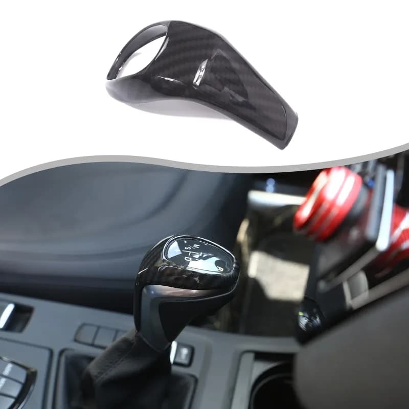 Center Console Gear Shift Knob Cover Gear Shift Knob Trim Cover Sticker For BMW 1 Series 2 Series  X1   ABS Car Accessories