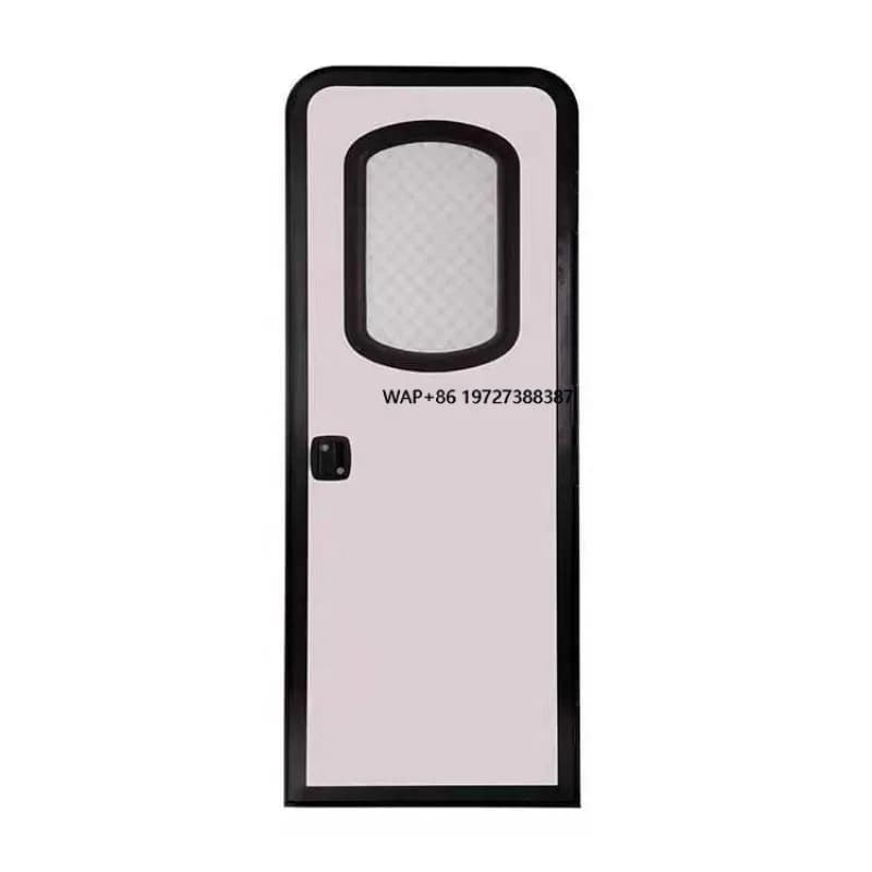 Trailer Caravan Door Round Corner RV Entrance Door Insect Prevention RV Door